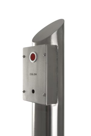 Ciglow CIG-BLD-CT Freestanding stainless steel tamperproof Ciglow flamless lighter bollard