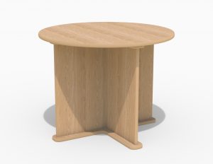 Barons HR-DIN-CIR Indistruct circular dining table