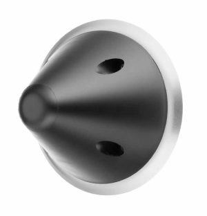 Kingsway KG186 Anti-ligature extended large rubber door stop wall mounted on back plate