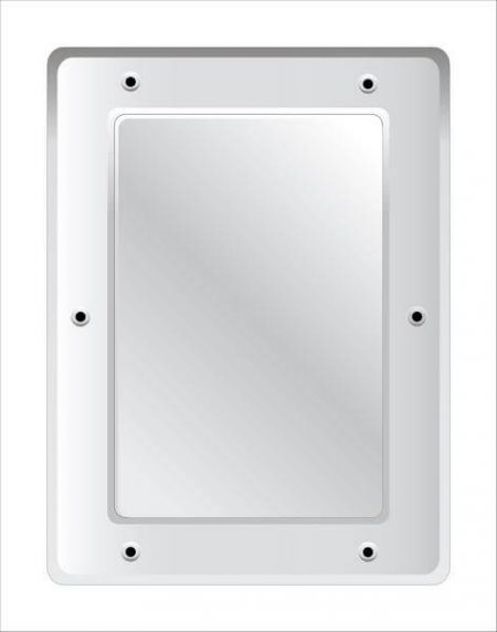 Securikey M17254R 500x400mm Flat polycarbonate vanity safety mirror – anti-vandal