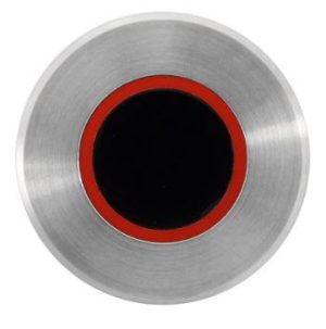 KWC DVS AC02-025 wall mounted brushed stainless steel tap sensor with red insert (Hot)