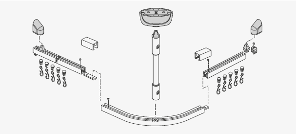 Primera Clik L-Shaped Shower Track