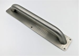 J & S AL25P-300BP-FF 300mm Pull Handle on a 375x75mm Plate