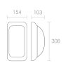 Steon FORT 1 - Flush Surface Rectangle Mounting Light LED 55-551-151-438