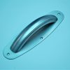 J & S Curved small oval section pull handle