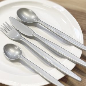 Healsafe Grey Plastic Cutlery HS-63 Sold In Packs Of 25