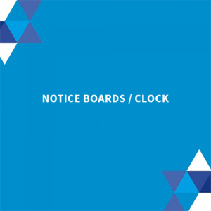 Notice boards / Clock