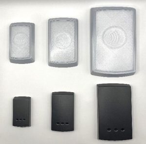 three Paxton Proximity Reader Shrouds