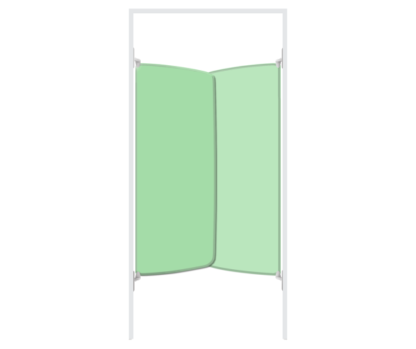 Anti-ligature en-suite door green colour