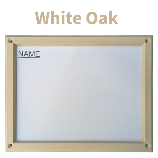 Door Name Whiteboard White Oak