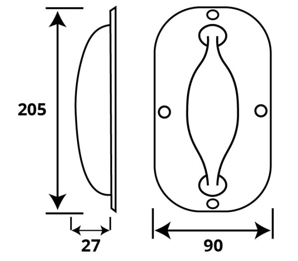 Safehinge Primera Ligature-Resistant Bedroom Lockset – Primary Override (PR-1-46)
