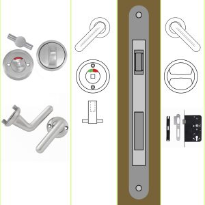First Entry Bathroom & Ensuites Lockset INS-P2