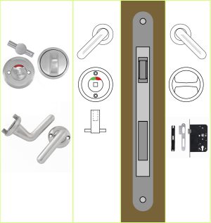 First Entry Bathroom & Ensuites Lockset INS-P2