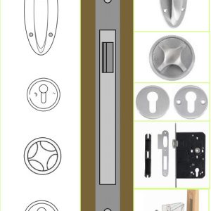 Auto Night Locking Door Lockset For Staff INS-A7