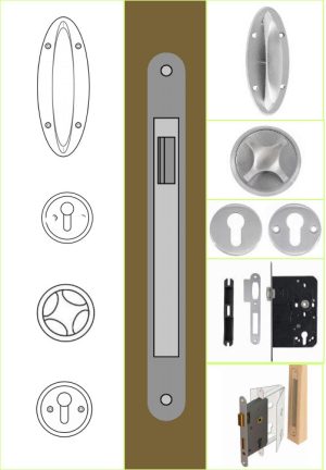 Auto Night Locking Door Lockset For Staff INS-A7