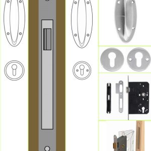 Auto Night Locking Door Lockset For Staff INS-A8