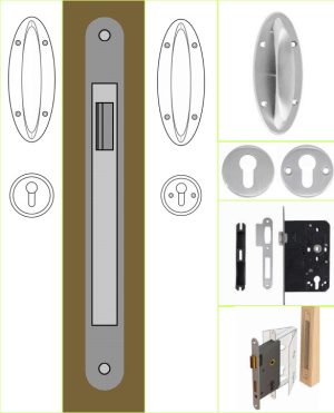 Auto Night Locking Door Lockset For Staff INS-A8