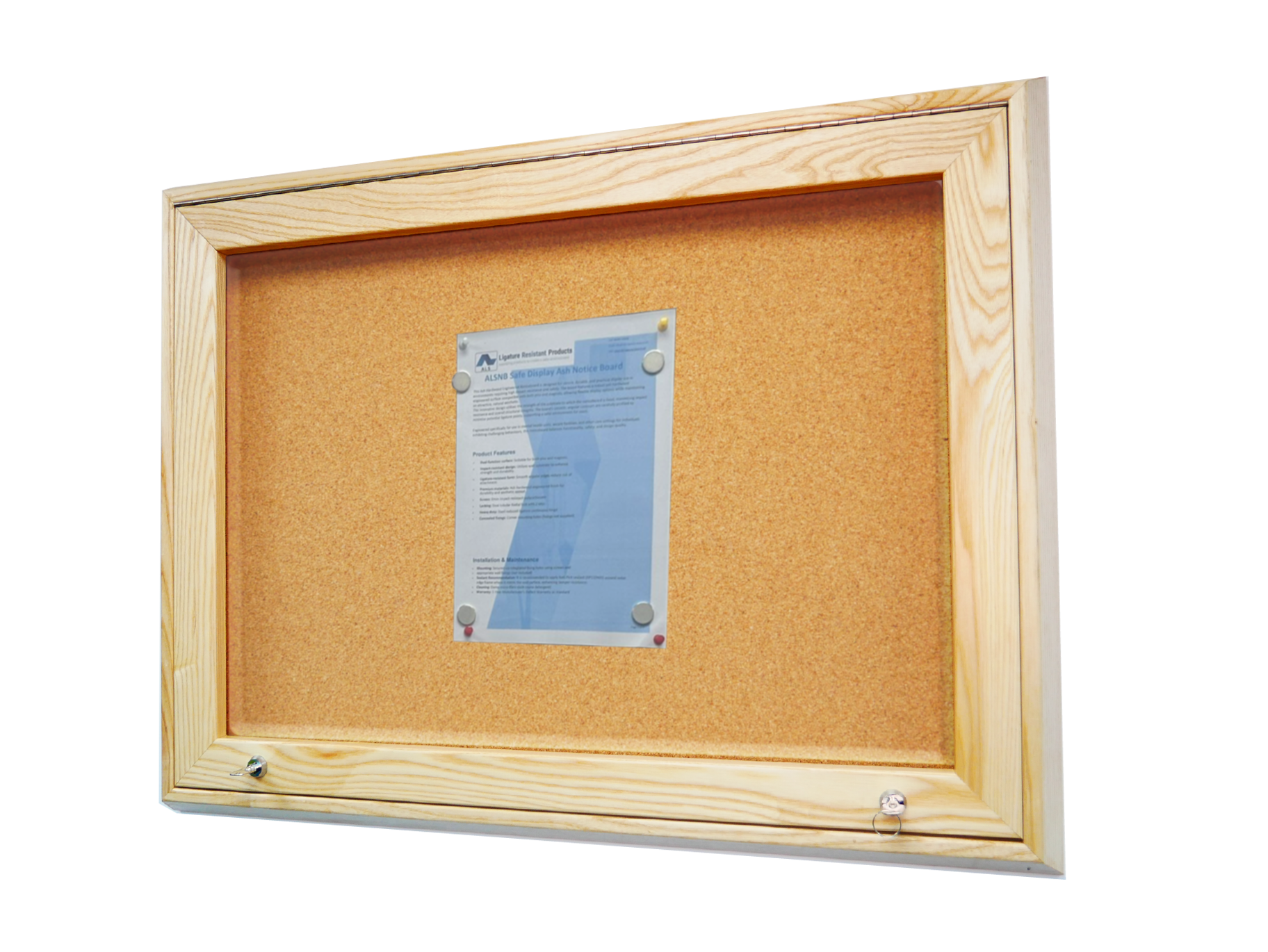 Safe Display Ash Notice Board - ALSBN