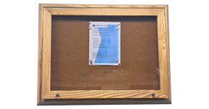 Safe Display Ash Notice Board - ALSBN