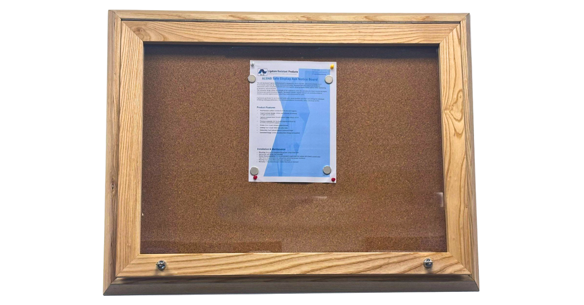 Safe Display Ash Notice Board - ALSBN