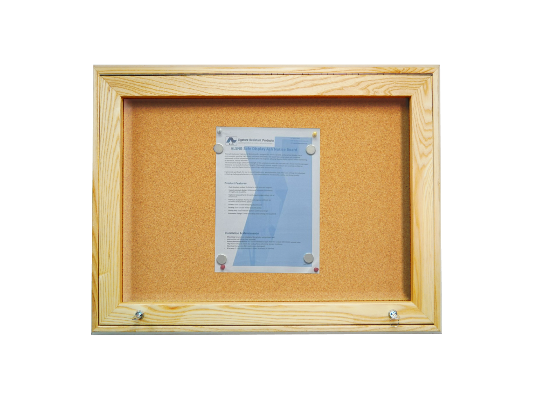 Safe Display Ash Notice Board - ALSBN