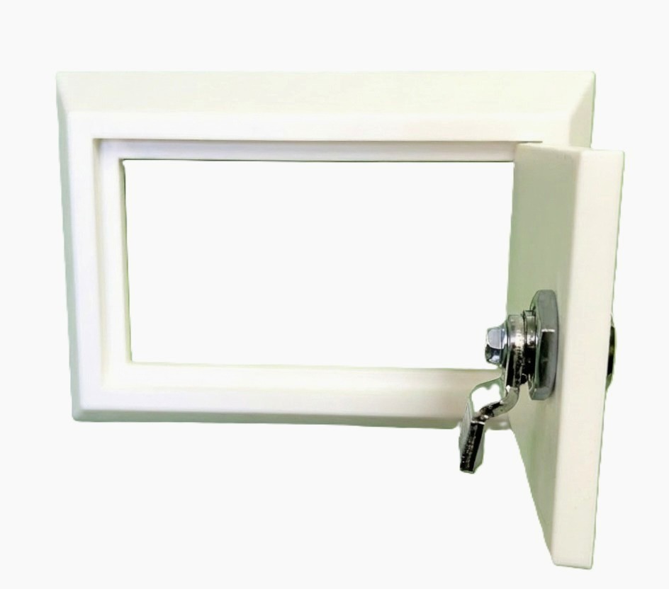 Reduced Ligature Lockable Socket Enclosure